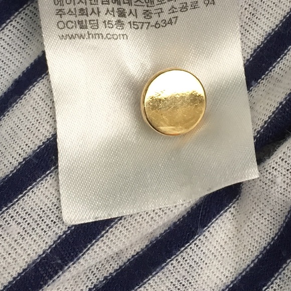 H&M Cream Knit Top with Navy Blue Stripes - Picture 13 of 13